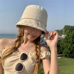 Cotton and Linen Summer Thin Breathable Bucket Hat for Women