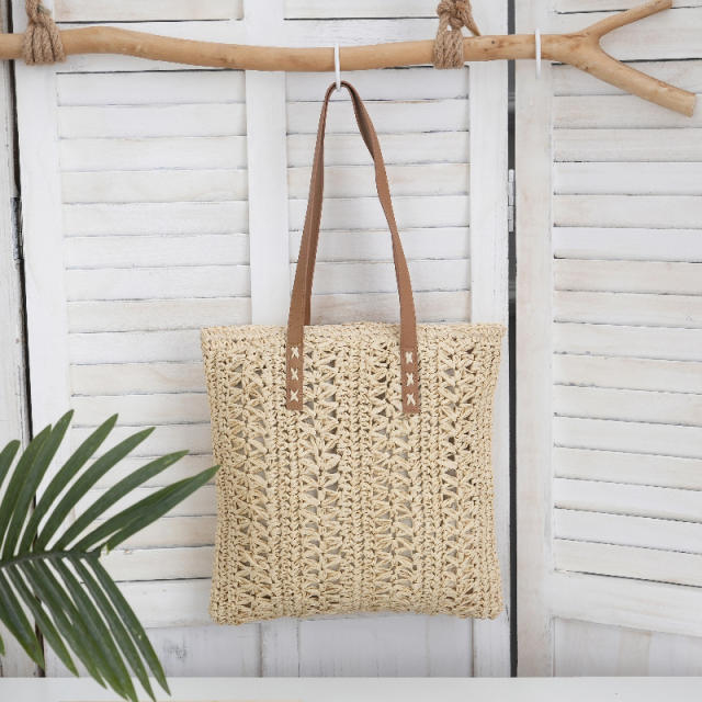 New Hollow Straw Bags for Women Large-Capacity Shoulder Bags