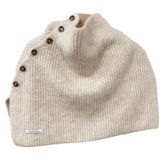 Autumn Winter Buttons Wool Shawl Knitted All-match Shawl
