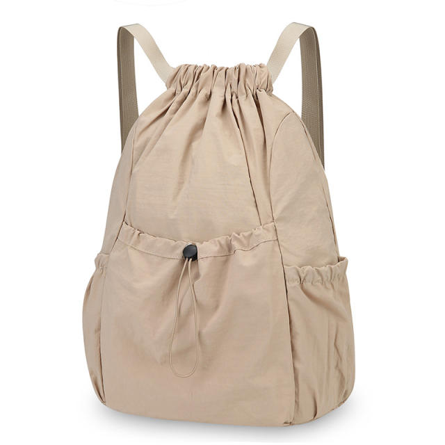New Versatile Solid Color Backpack for Couples