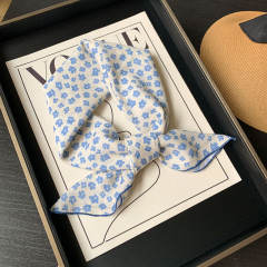 Korean Style Women's Floral Fresh Small Square Scarf