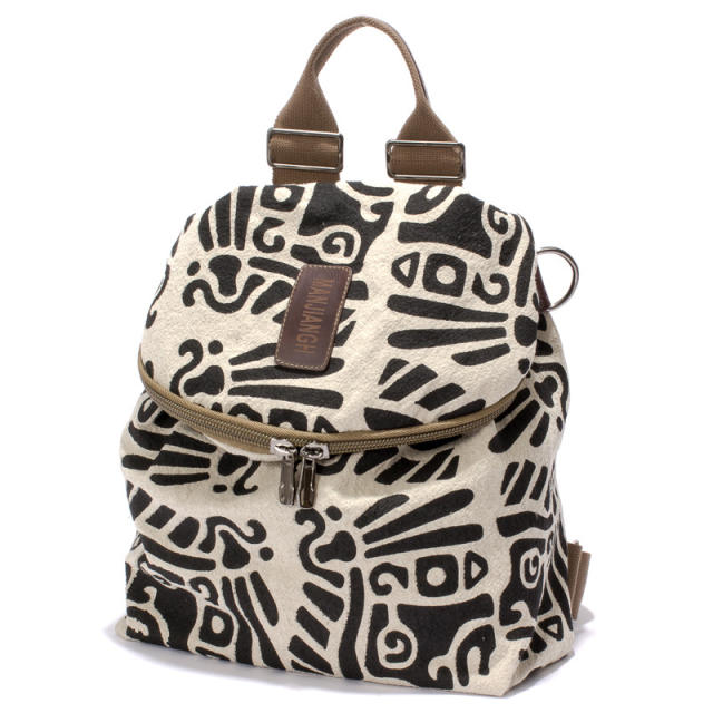 All-match Backpack Pattern Casual Canvas Backpack