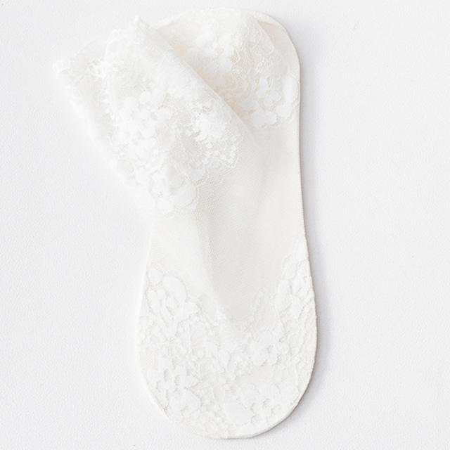 Lace Socks Women's Socks Summer Thin Short Spring Fall Cotton Bottom Sweat Socks