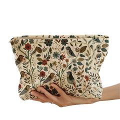 Multifunctional Corduroy Cosmetic Bag Toiletry Bag