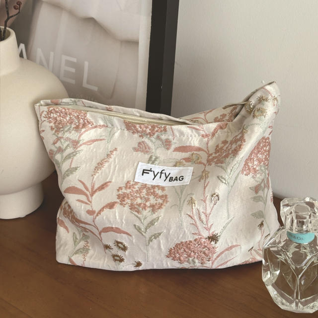New Style floral pattern Makeup Bag Large Capacity Portable Inner Bag