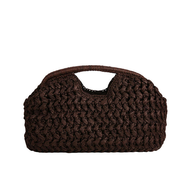 Hand-Woven Handbag for Women Summer New Style High-Quality Stylish Beach Vacation Handbag