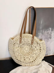 New Fashion Simple Paper Rope Woven Bag for Seaside Vacation