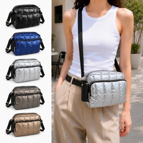 Winter autumn new design Down cotton single shoulder small bag crossbody bag