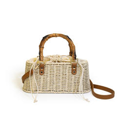 Vintage Artistic Pastoral Style Straw Woven Bag