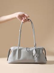 Genuine Leather Handbag Shoulder Underarm Pillow Bag