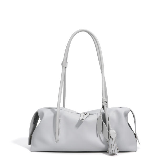 Genuine Leather Handbag Shoulder Underarm Pillow Bag