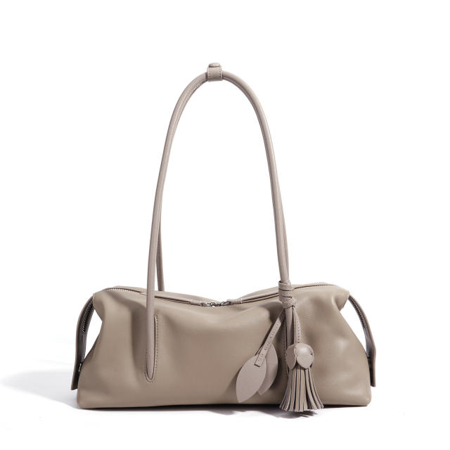 Genuine Leather Handbag Shoulder Underarm Pillow Bag