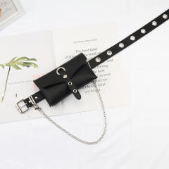 New Full-Hole Punk Style Belt Mobile Phone Bag Chain Belt
