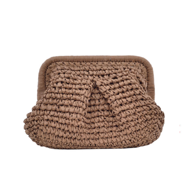 Hand-Woven Handbag for Women Summer New Style High-Quality Stylish Beach Vacation Handbag