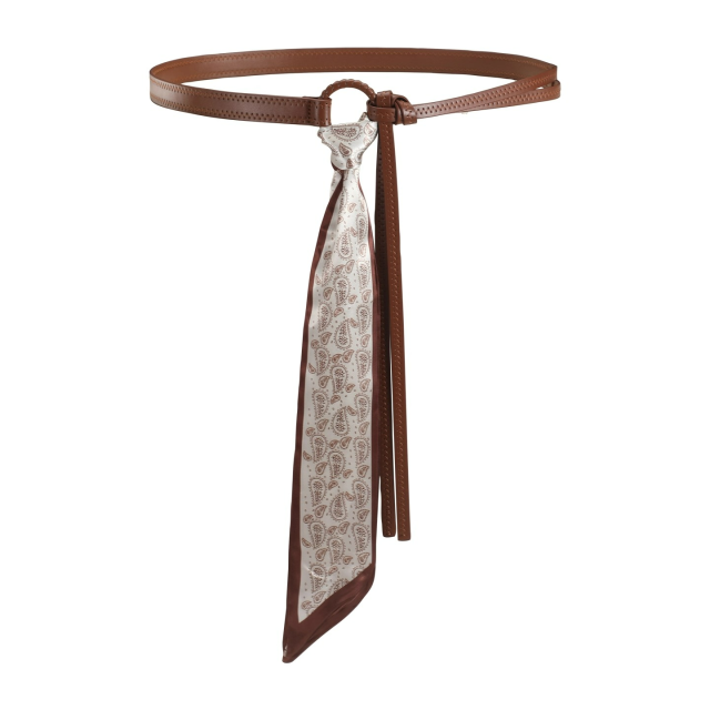 Retro American Silk Scarf Belt for Women
