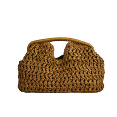 Hand-Woven Handbag for Women Summer New Style High-Quality Stylish Beach Vacation Handbag
