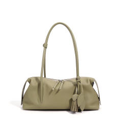 Genuine Leather Handbag Shoulder Underarm Pillow Bag