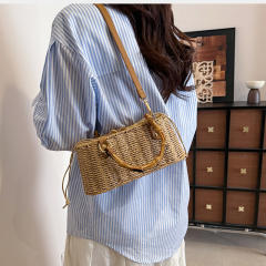 Vintage Artistic Pastoral Style Straw Woven Bag