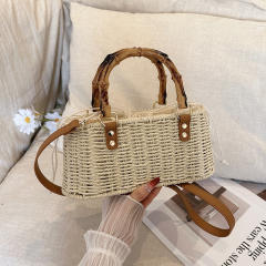 Vintage Artistic Pastoral Style Straw Woven Bag
