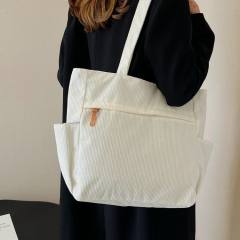 Retro Shoulder Bag Autumn and Winter New Corduroy Handbag Large Capacity Bag