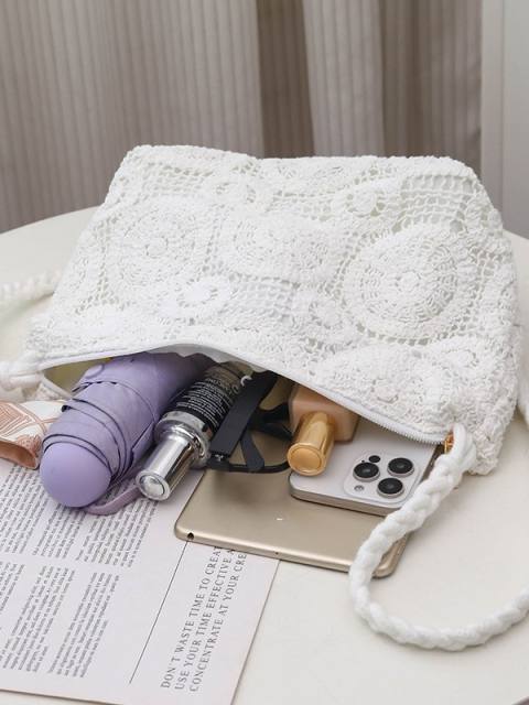 Hollow-Out Holiday-Style crossbody bag Handmade Crochet Crossbody Bag