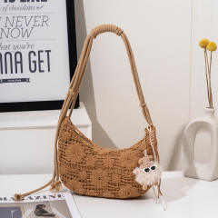 New design corchet flower sweet shoulder bag for women