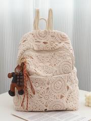 2026 Summer Forest-Style Fashion Crochet Women's Backpack