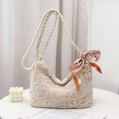 Hollow-Out Holiday-Style crossbody bag Handmade Crochet Crossbody Bag