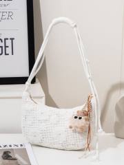 New design corchet flower sweet shoulder bag for women