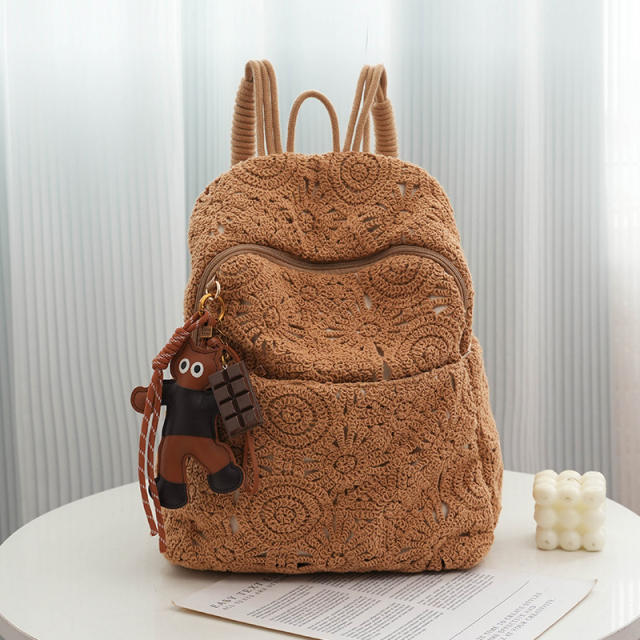 2026 Summer Forest-Style Fashion Crochet Women's Backpack