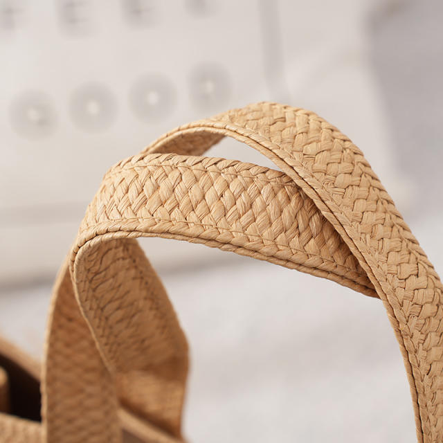 New Tassel Paper Woven Bag for Women Large Capacity Hand-Woven Handbag