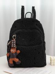 2026 Summer Forest-Style Fashion Crochet Women's Backpack