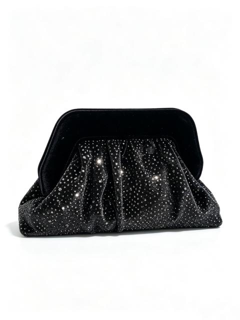 Elegant velvet material diamond clutch bag evening bag