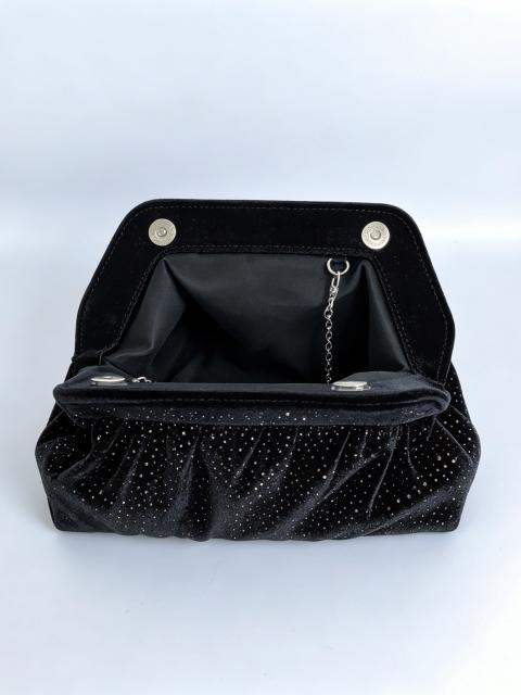 Elegant velvet material diamond clutch bag evening bag
