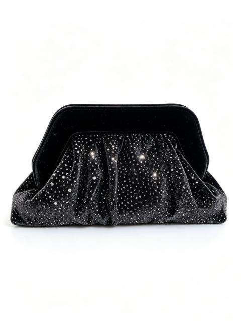 Elegant velvet material diamond clutch bag evening bag