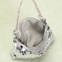 Glittering Sequins Rhinestones Knotted Hand-Held shoulder bag evening bag