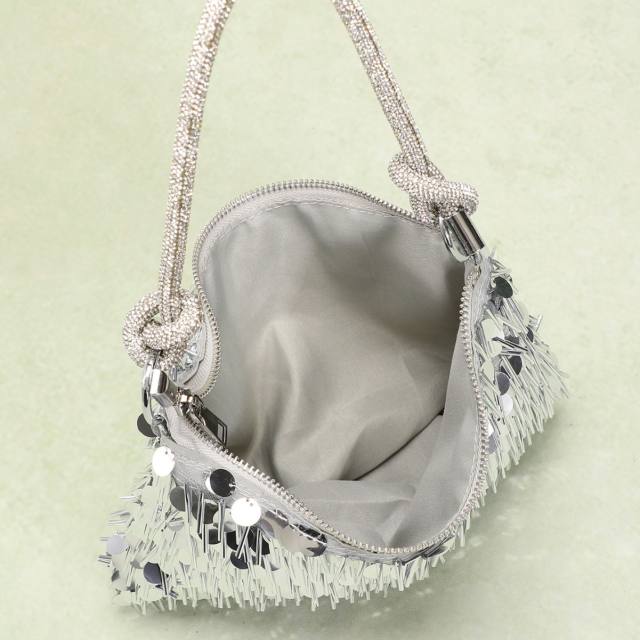 Glittering Sequins Rhinestones Knotted Hand-Held shoulder bag evening bag