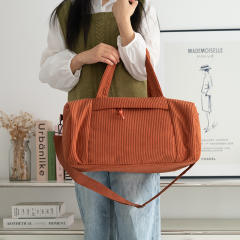 Large-Capacity Yoga Bag Sports Bag Fitness Corduroy Short-Distance Travel Bag