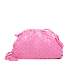 New Fashionable Woven Clutch Bag Korean Style Cloud Soft Leather Dumpling Bag