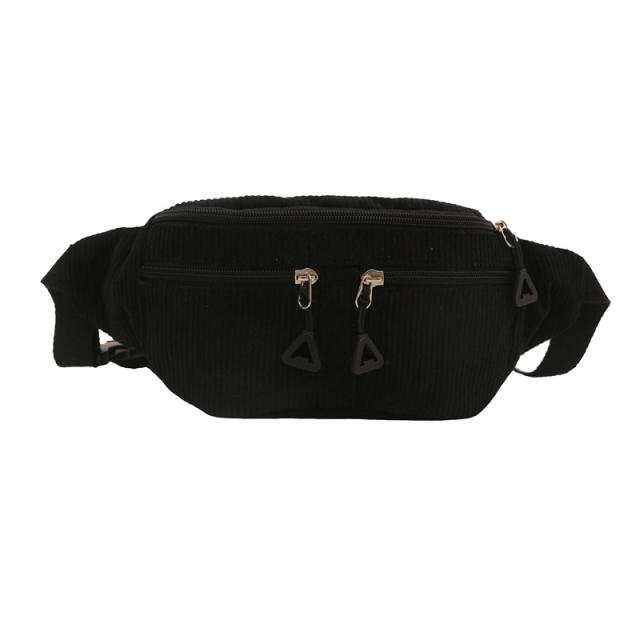 Large Capacity Waist Bag Casual Shoulder Crossbody Bag Fashionable Simple Japanese Sports Chest Bag