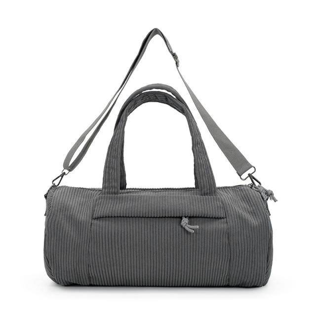 Large-Capacity Yoga Bag Sports Bag Fitness Corduroy Short-Distance Travel Bag