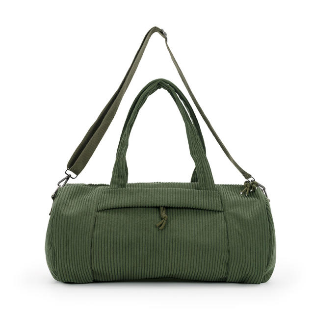 Large-Capacity Yoga Bag Sports Bag Fitness Corduroy Short-Distance Travel Bag