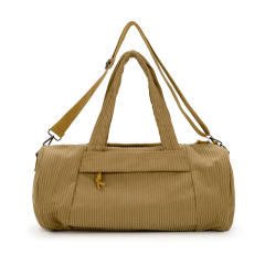 Large-Capacity Yoga Bag Sports Bag Fitness Corduroy Short-Distance Travel Bag