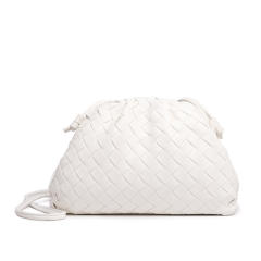 New Fashionable Woven Clutch Bag Korean Style Cloud Soft Leather Dumpling Bag