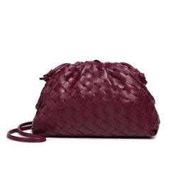 New Fashionable Woven Clutch Bag Korean Style Cloud Soft Leather Dumpling Bag