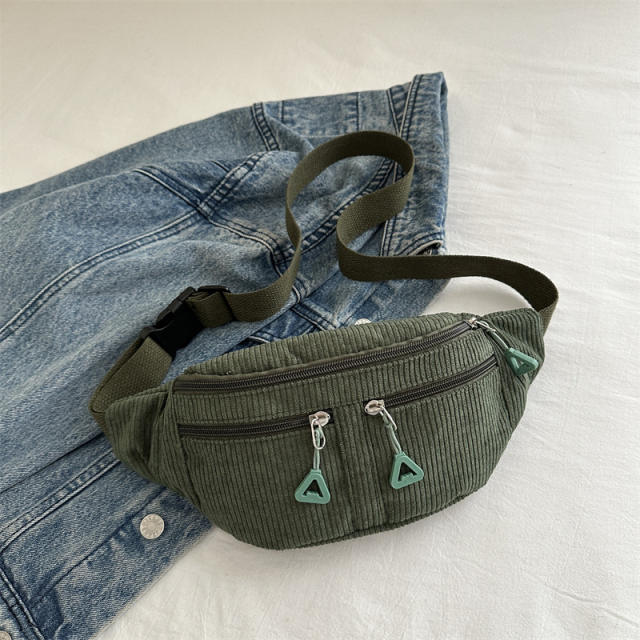 Large Capacity Waist Bag Casual Shoulder Crossbody Bag Fashionable Simple Japanese Sports Chest Bag