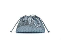 Metallic gray blue (lining inside)