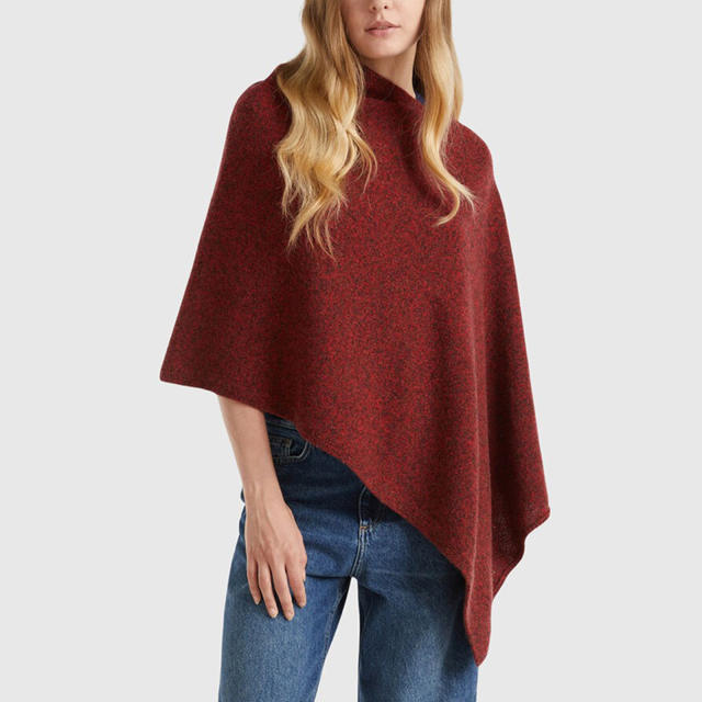 Winter Classic Popular Pure Color Windproof Plus Bar Scarf Cloak Shawl