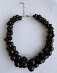Acrylic Multi-Layered Beaded Necklace
