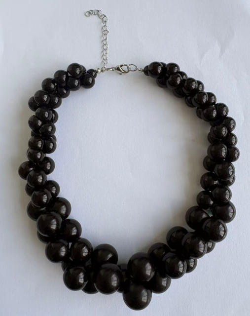 Acrylic Multi-Layered Beaded Necklace
